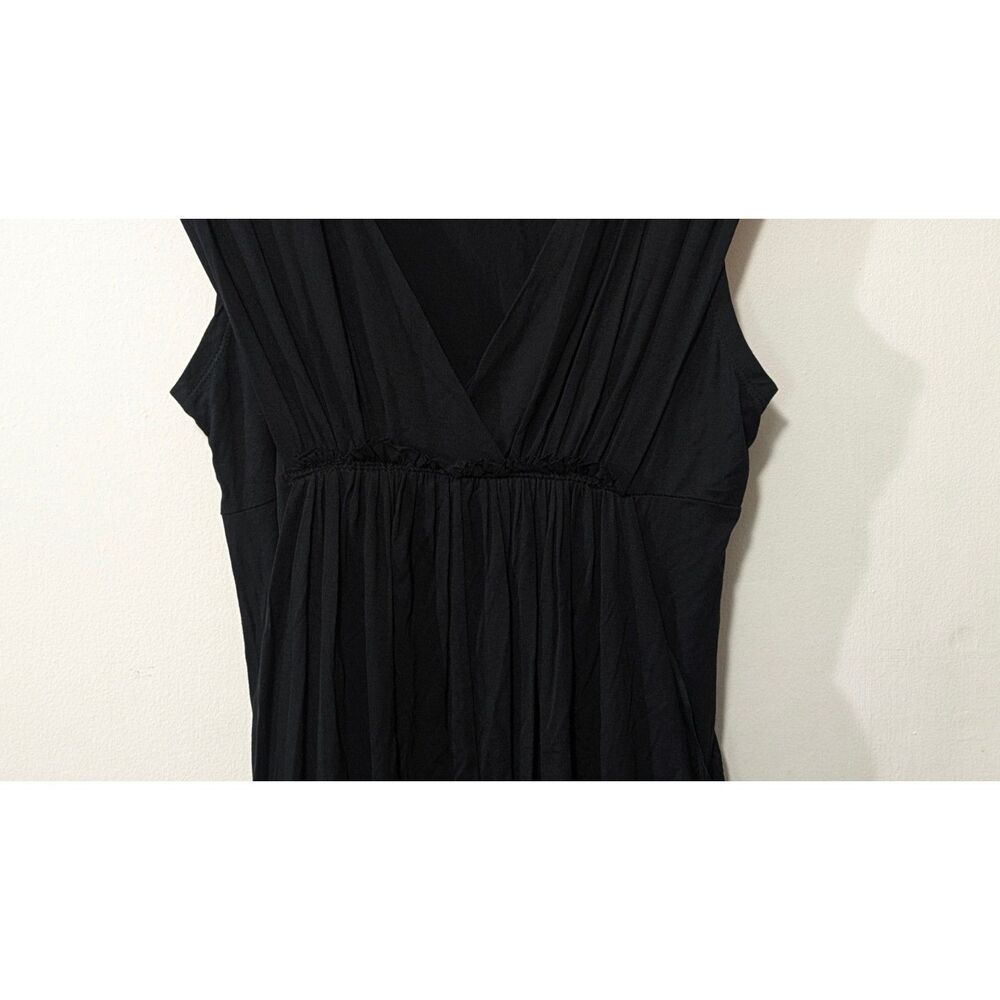 Day Trip Double Layer Ruched Little Black Dress XS - Picture 7 of 7